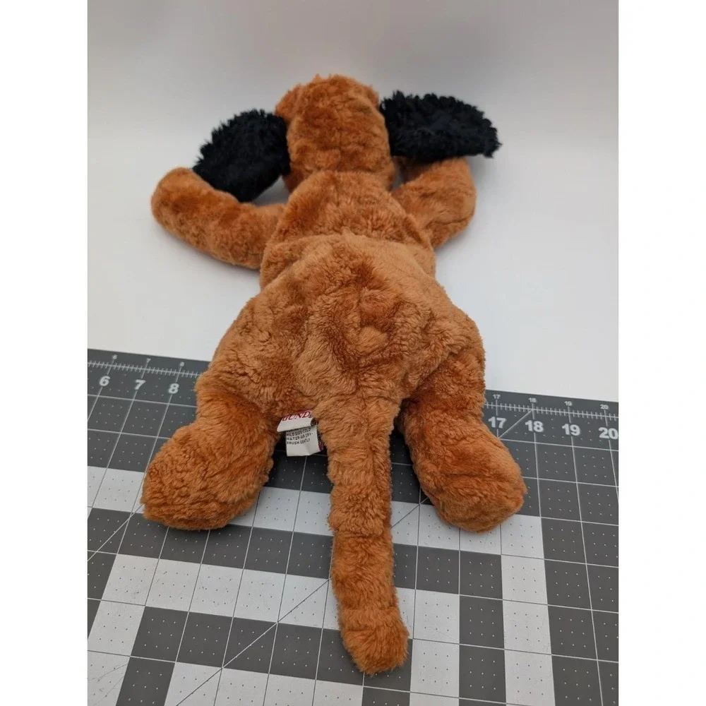 Gund Marvel Dog Plush Puppy Brown Black Flat‎ 5335 16 Inch Long Stuffed Animal